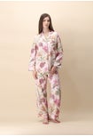 Long Silk Pyjamas Spring Garden